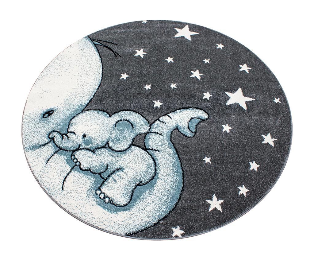 Covor Baby Elephant Round Blue 160 cm – Ayyildiz Carpet, Albastru Ayyildiz Carpet